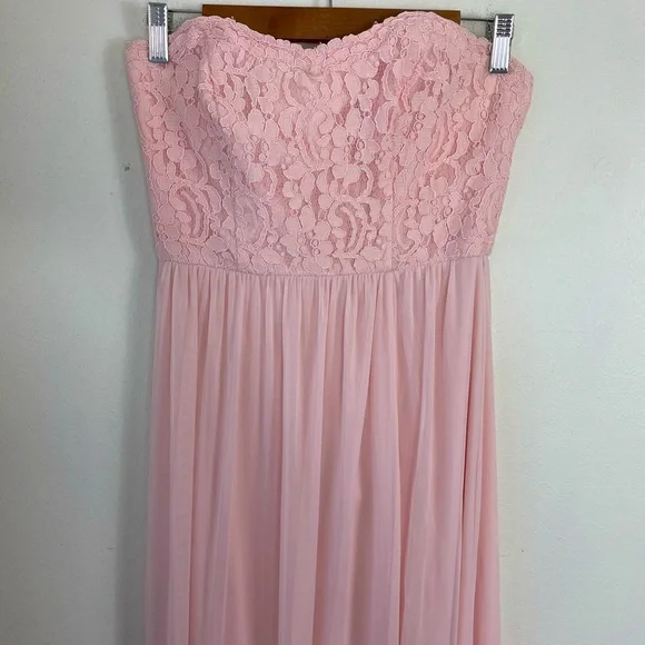 David's Bridal | Dresses | Davids Bridal Size 2 Petal Pink Bridesmaid Dress  Unaltered | Poshmark